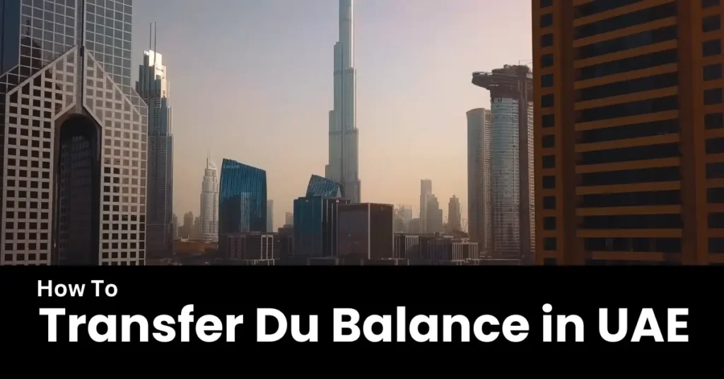 Ultimate Guide to Du Balance Transfer Service 3 Du Balance Transfer in UAE