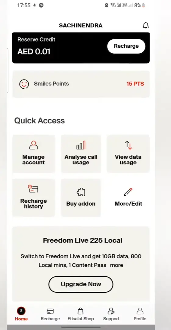 8 Different Ways to Check Etisalat Number Now 5 Etisalat app screenshot