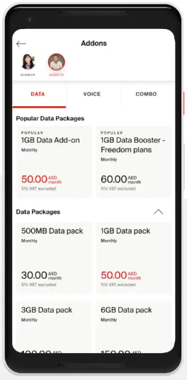 How to check Etisalat data balance? manage data effectively 3 screenshot UE app